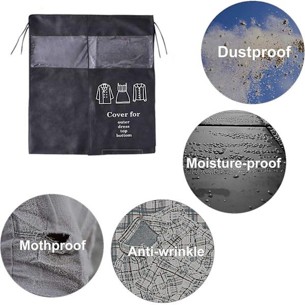 Mustat 110 90 cm cover - universal pölysuoja vaatetelineelle
