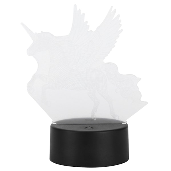 3D Farverig Lyslampe LED Touch Control Dyr Form Kunst Natlys USB Batteri Dual Powered