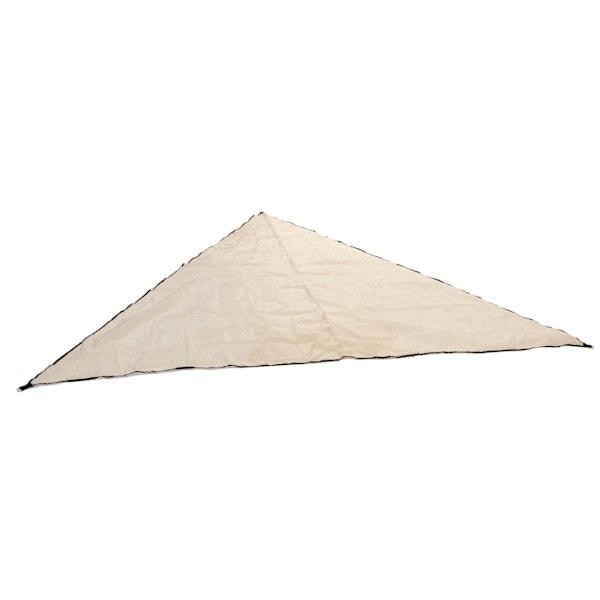 Canopy Canvas Rustfrit Stål 4x4x4m Trekant Baldakin med 3 Reb for Gårdsplads Græsplæne Have Hvid