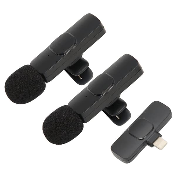Trådløs Lavalier Mikrofon Støjreduktion Lav Latens Plug and Play HiFi Clip On Reversmikrofon til Android til IOS K9 til IOS