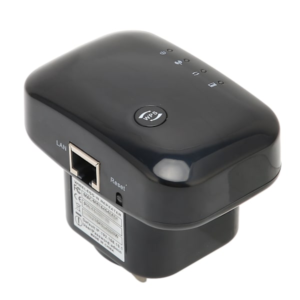 WIFI-förlängare 360 graders trådlös täckning 300 Mbit/s 2,4 GHz LAN-port 2 lägen Plug-design WIFI-repeater för bärbar dator 100-240 V US-kontakt