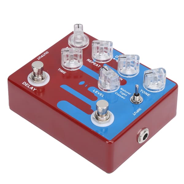 Distortion Delay Gitarr Effekt Pedal Digital med 3 Lägen CP‑68 DC9V Musiktillbehör