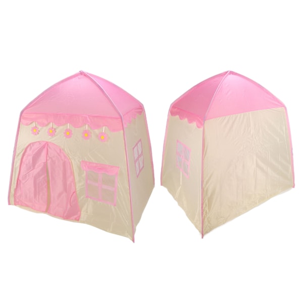 Princess Castle Play Tent - Bärbar Vikbar Blomstertält för Barn för Inomhus- och Utomhusbruk