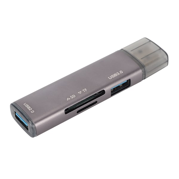 USB 3.0 Hub 4 portar 300MB/S Överföring Plug and Play Aluminiumlegering USB Splitter för PC-minneskort