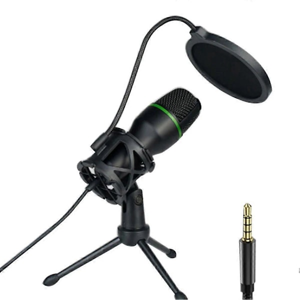 Professionell USB Kondensatormikrofon Live Streaming Mikrofon A