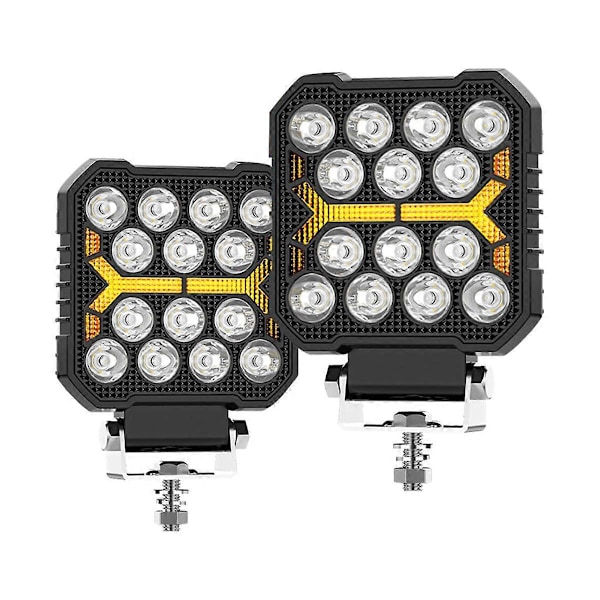 10 cm Bil LED Arbetslampa Strobe Strålkastare för Lastbil Bilar Suv Båt Svart