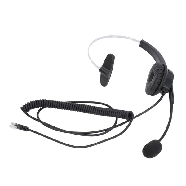 RJ9 Headset Støjreduktion Ergonomisk Justerbar Lydstyrkekontrol Computer Headset til Online Undervisning Kundeservice