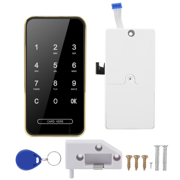 Elektroniskt lösenordskortlås RFID Smart nyckellös pekskärm för filskoskåp LockerGold RFID Tag
