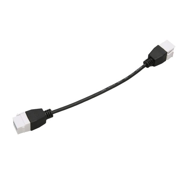 USB3.0 Keystone Jack Inserts -kaapeli USB3.0 naaras - naaras Keystone Insert seinälevyn lähtöpaneelin sovittimen liitinkaapeli