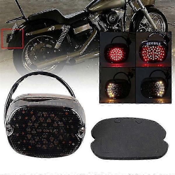 Motorsykkel LED Bremselys Baklys Integrert Blinklys kompatibel med Dyna