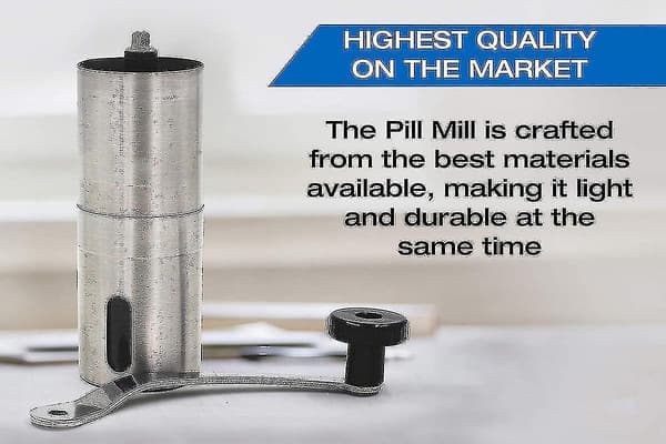 Pill Crusher - Crushes Multiple Tablets Into a Fine Powder - Metal Medicine Grinder-11