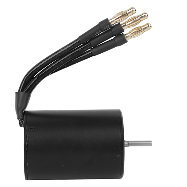 3650 vedenpitävä 4-napainen ei-induktiivinen harjaton moottori 1/8 1/10 RC-autolle (musta) (2300KV)