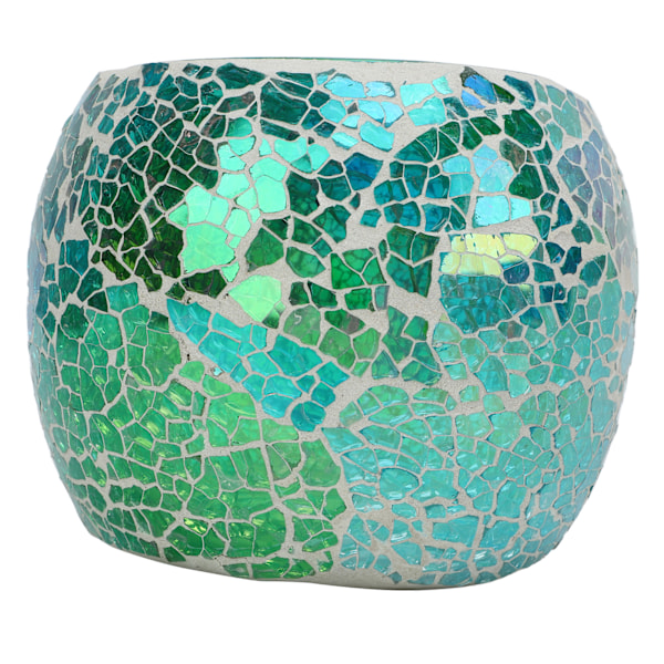 Mosaik Tealight-hållare Europeisk mosaikdesign Hållbart glas Utsökt lyster Glasljusstake för bar Hemmakontor