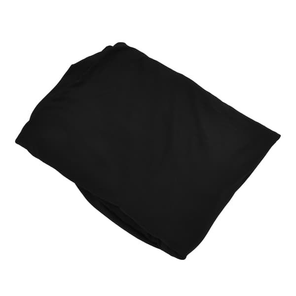 Dug Rektangulær Rynkebestandig Vaskbar Universal Sort Stretch Dug til Bryllupsfest Udstilling Sort 8FT(244x76x76cm)