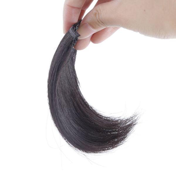 Rett hårstykke 11,8 tommers lengde fortykket, fluffy lettvekts elastisk klips kvinners hårpynt til fest Bursdag Cosplay Lys brun 11,8 tommer