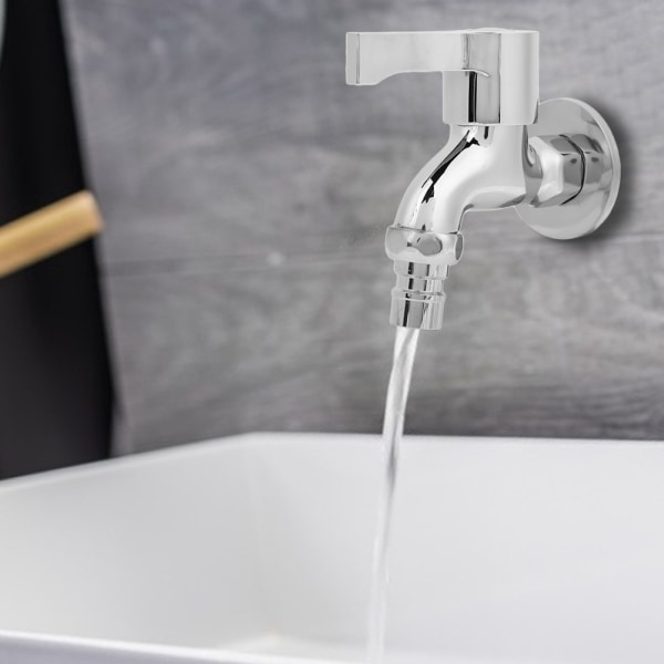 G1/2" rostfritt stål Tvättstuga Badrum Tvättmaskin Väggmonterad vattenkran Enkel kallkran