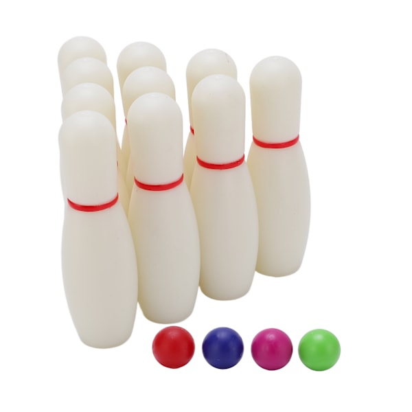 Barn Mini Bowling Set 10 Käglor 4 Bollar Barn Tidig Utbildning Bordsspel Inomhus Utomhus
