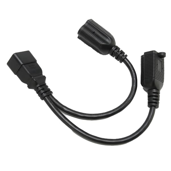 IEC320 C20 til 5 20R strømkabel Universal Standard Y-splitter strømadapterkabel til computer HDTV-skærm 0,3 m