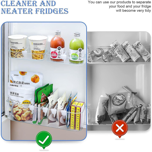 12-delt køkkenkøleskabsdeler Hyldeopbevaringsclipssæt