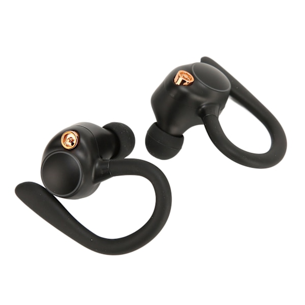 Bluetooth 5.3 -nappikuulokkeet Stereo IPX7 vedenpitävä kohinanvaimennus, matala latenssi HD-korvakoukku HiFi langaton nappikuuloke urheilutyöhön
