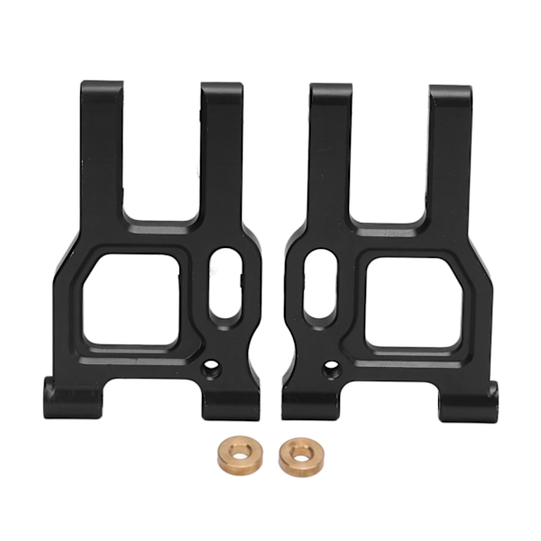 2pcs Front Swing Arm Aluminium Alloy Remote Control Car Accessories for LC Racing PTG‑2 1/10 RC CarBlack