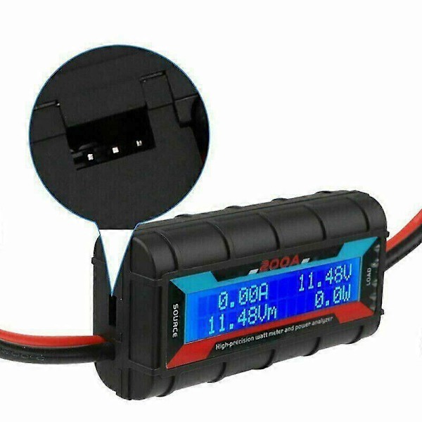 200A Högprecisions LCD Digital Ström- och Effektmätare för RC-Batterier och Solkraftsanalysator