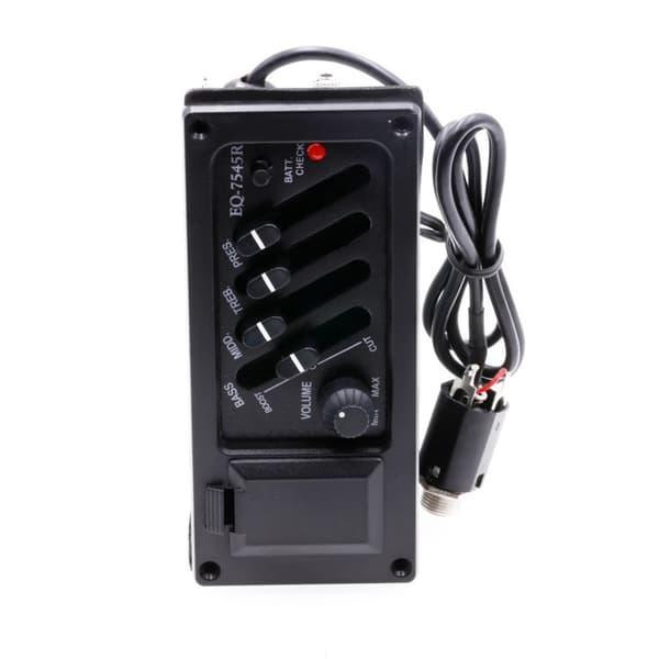 Gitarr Pickup EQ Klassisk Trä Akustisk Elektrisk Låda BASS MIDD TREB PRES Pickup 7545R