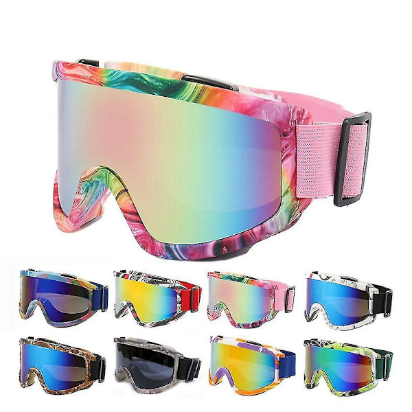 Rosa Anti-duggski Briller for Vinter Snowboarding og Motorsykkel