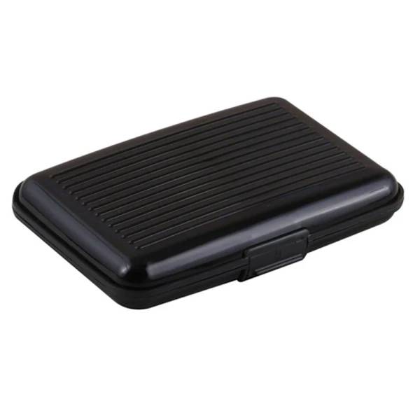 Kreditkortshållare i aluminium Plånbok Korthållare i aluminium - RFID Secure Black