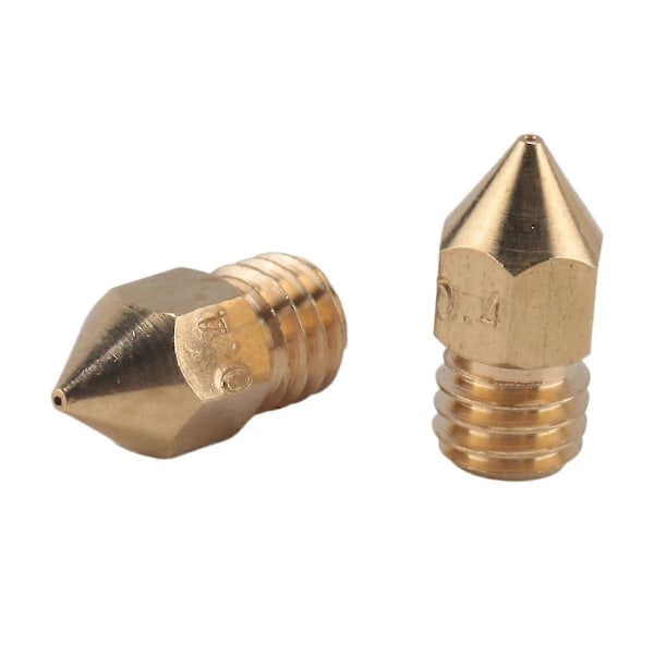 5 stk. Egnet kompatibel med M200 V2 Hot-End Ekstruderingsvarmedyser 0,4 mm H59 Messingdyse