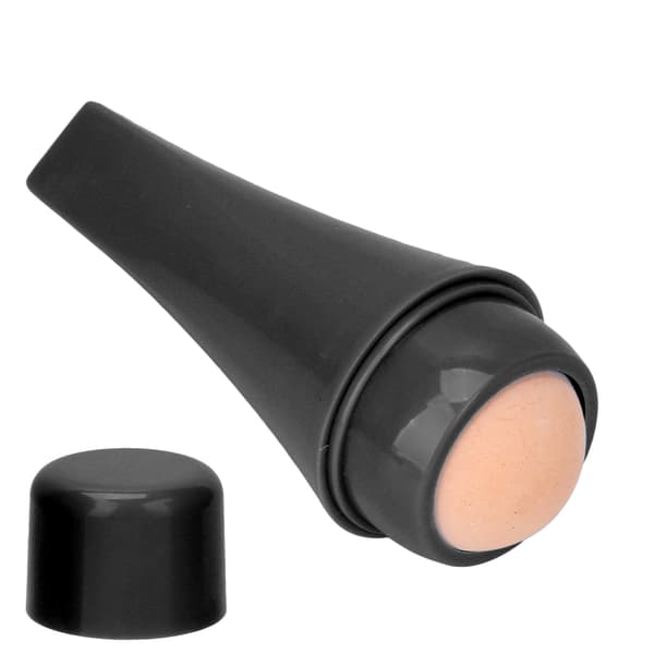 Vulkansk olieabsorberende ansigtsrulle Ansigtsrensende oliekontrolrulle Massager Sort