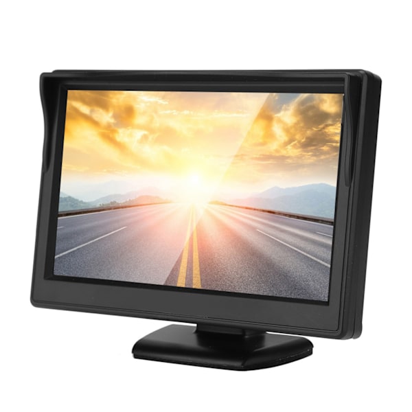 5-tums högupplösta TFT LCD-reverserande parkeringsvattentät monitor för bilbackupkamera