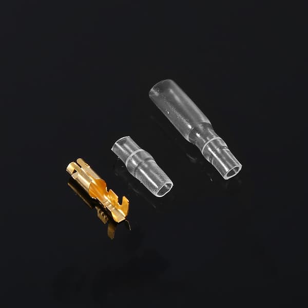 120 stk. Messing 3,5 mm Bullet Connector Terminal Han & Hun med Isolationsdæksel