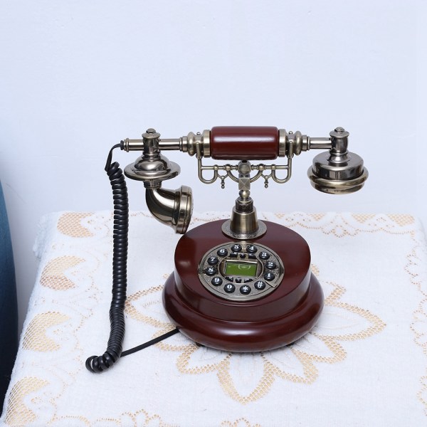Retro Vintage langallinen lankapuhelin FSK/DTMF-puhelinlinjalla toimiva hotellitoimiston koti