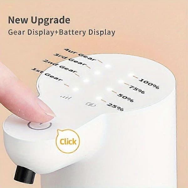 Automatic Foam Soap Dispenser, Wall-Mounted Touchless Induction Electric Hand Wash Liquid Dispenser with USB Charging for Bathroom Kitchen P4D-Liquid Dispenser