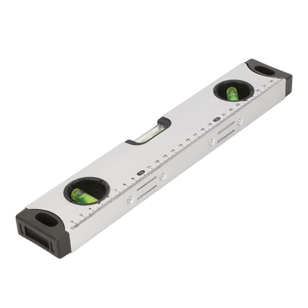 Magnetisk vattenpasslinjal i aluminiumlegering (30 cm)