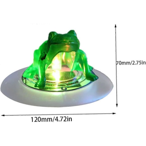 Pool Flydende Lampe Vandtæt Svømmepøl Pish Dam LAMPE FLOTINE FRØ SOLAR LYS TIL PALON Dam Have Dekoration Style2 Solcelle Flydende Lys