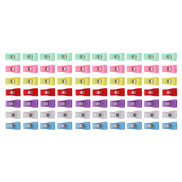 70 stk. bærbare syclips til quiltning, binding, håndværk, sytilbehør 1,8 x 3,3 cm