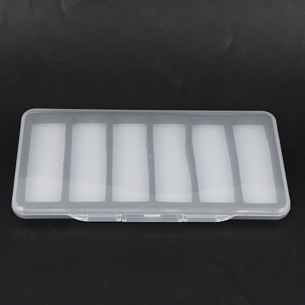 ABS Magnetic Flugfiske Förvaringslåda Fiskkrok Lure Tackle Case med skumtillbehör6 Grid