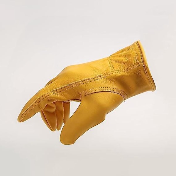 Joustavat, piikkien kestävät nahkaiset puutarhakäsineet - 1 pari (musta, 8,5 * 18 cm)