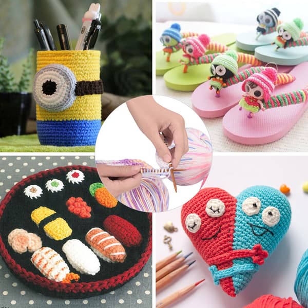 36 st Stickor, Enkelspetsade Karboniserade Stickor Spetsskydd DIY Handgjorda