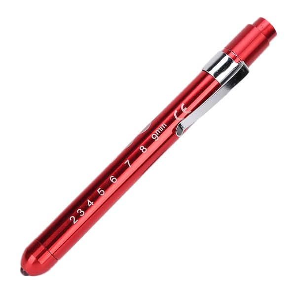 Professionel Diagnostisk Lampe Klinisk Pen Oftalmologisk Undersøgelse Pupil Check Pen Light Rød