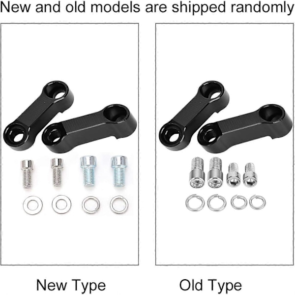 Motorcykel Backspegel Fäste Förlängningsadaptrar, 2 Delar Gängade 10mm 8mm Motorcykel Backspegel Adapter Kit Höjare Fäste Förlängare