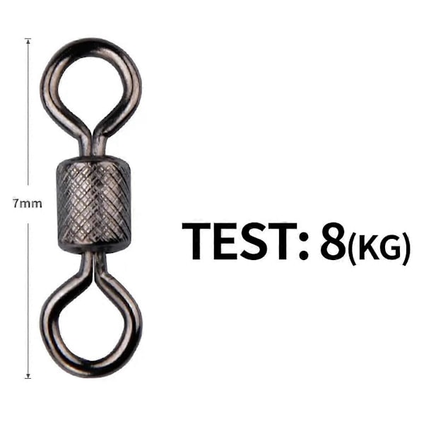 Fiskeri svirvel konnektor ring rullende rotator for sikkerhed Kana krog C