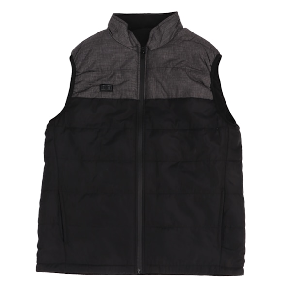 11 Places Heated Vest 3 Heating Levels Dual Control Electric Heating Coat Heated Jacket for Winter Men Women Black L