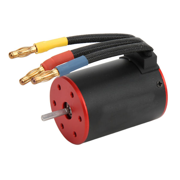 3650‑2300KV Vattentät Borstlös Motor med 60A ESC Programmeringskort 4mm Banankontakthållare för 1/8 1/10 RC Bil