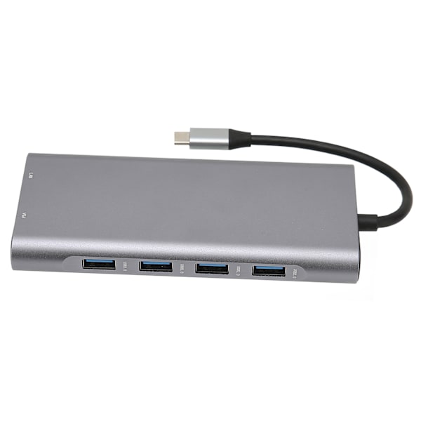 Typ C Hub 4K Hög Definition 5 Gbps Överföring PD Laddning Aluminiumlegering Typ C Dockningsstation