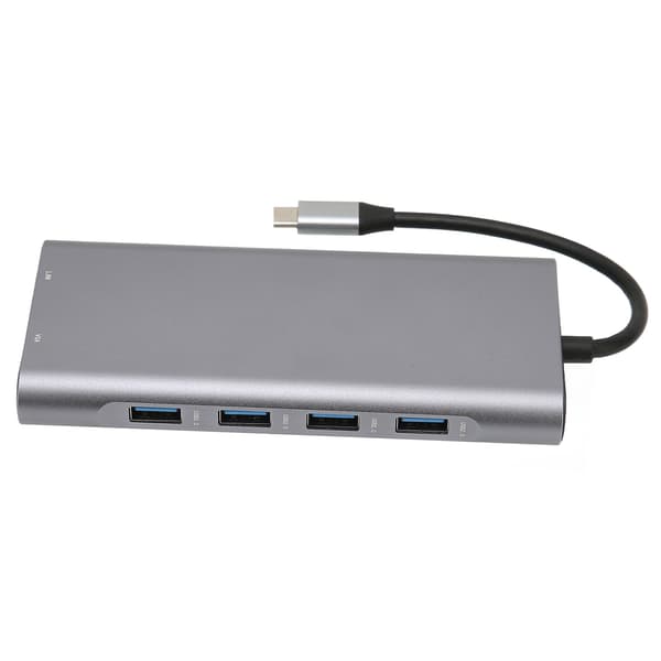 Typ C-hub 4K högupplöst 5 Gbit/s överföring PD-laddning aluminiumlegering Typ C-dockningsstation