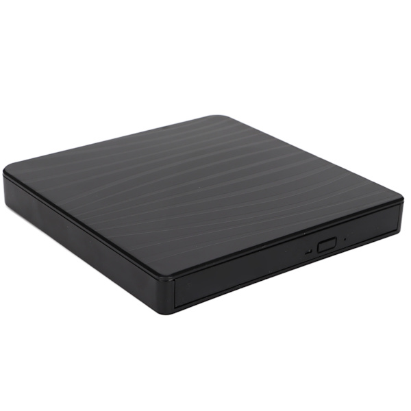 Extern DVD-enhet Svart USB3.0 USB C-gränssnitt Bärbar Design Praktisk Stabil Pålitlig CD-skrivare för Win8