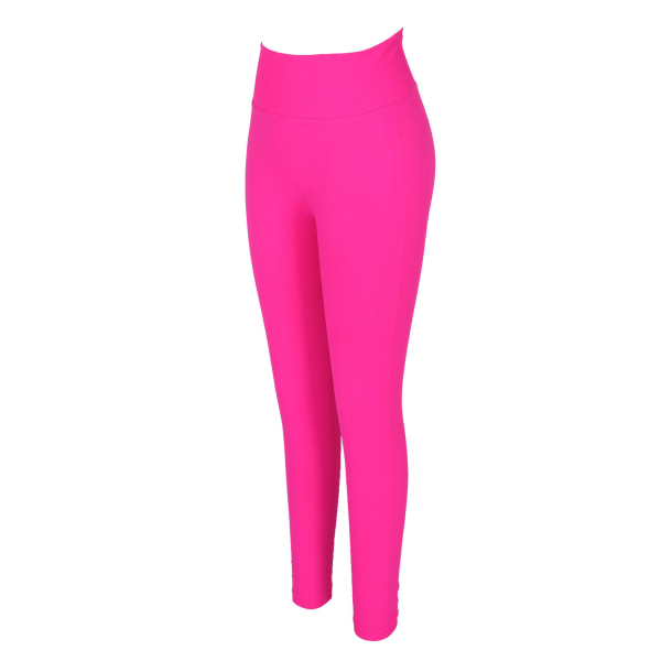 Kvinder Mavekontrol Workout Leggings Højtaljet Butt Lifting Yogabukser Rose Red L